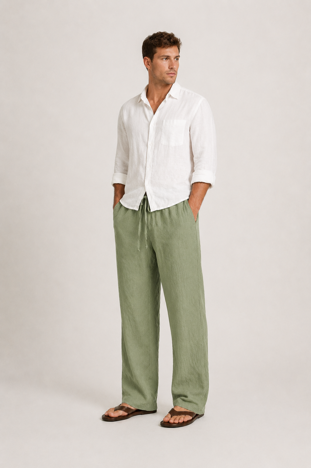 Pantaloni in Lino ANFINITE