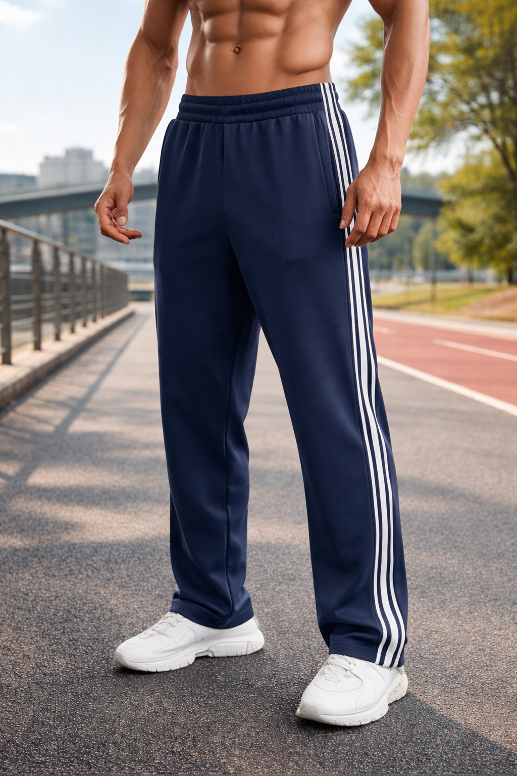 Pantalones deportivos de hombre con cordón