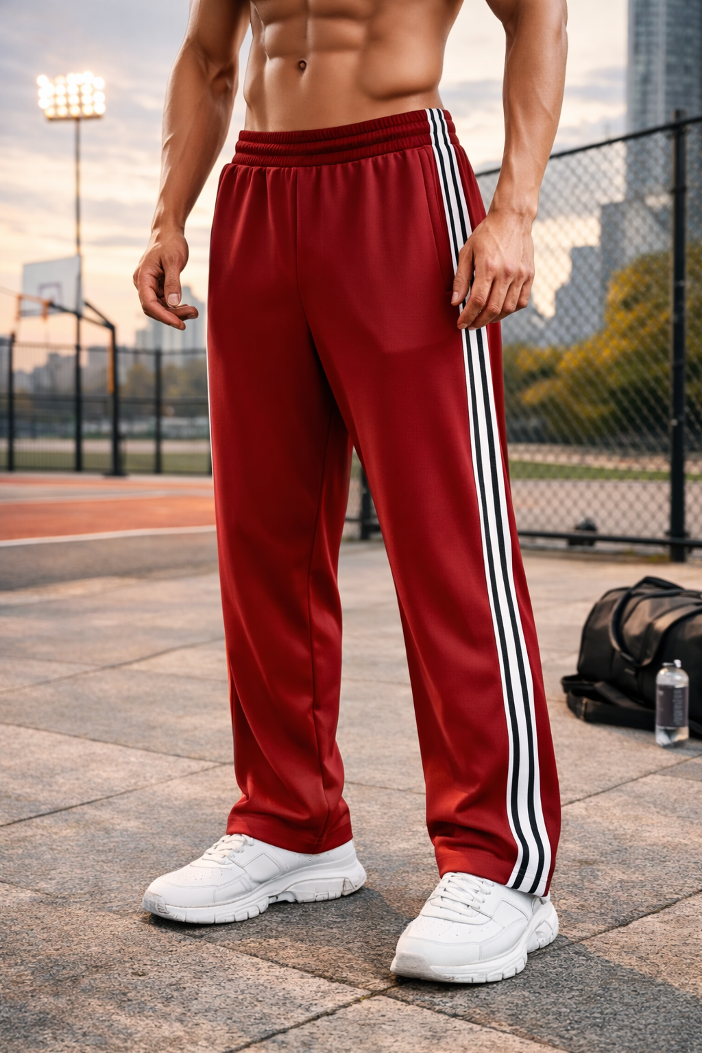 Pantalones deportivos de hombre con cordón