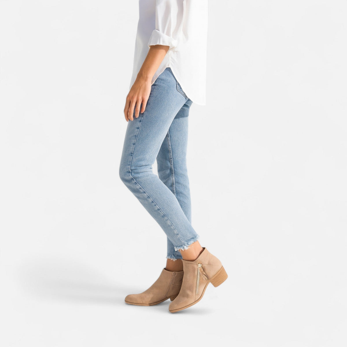 Bottines orthopédiques pour femme en véritable cuir