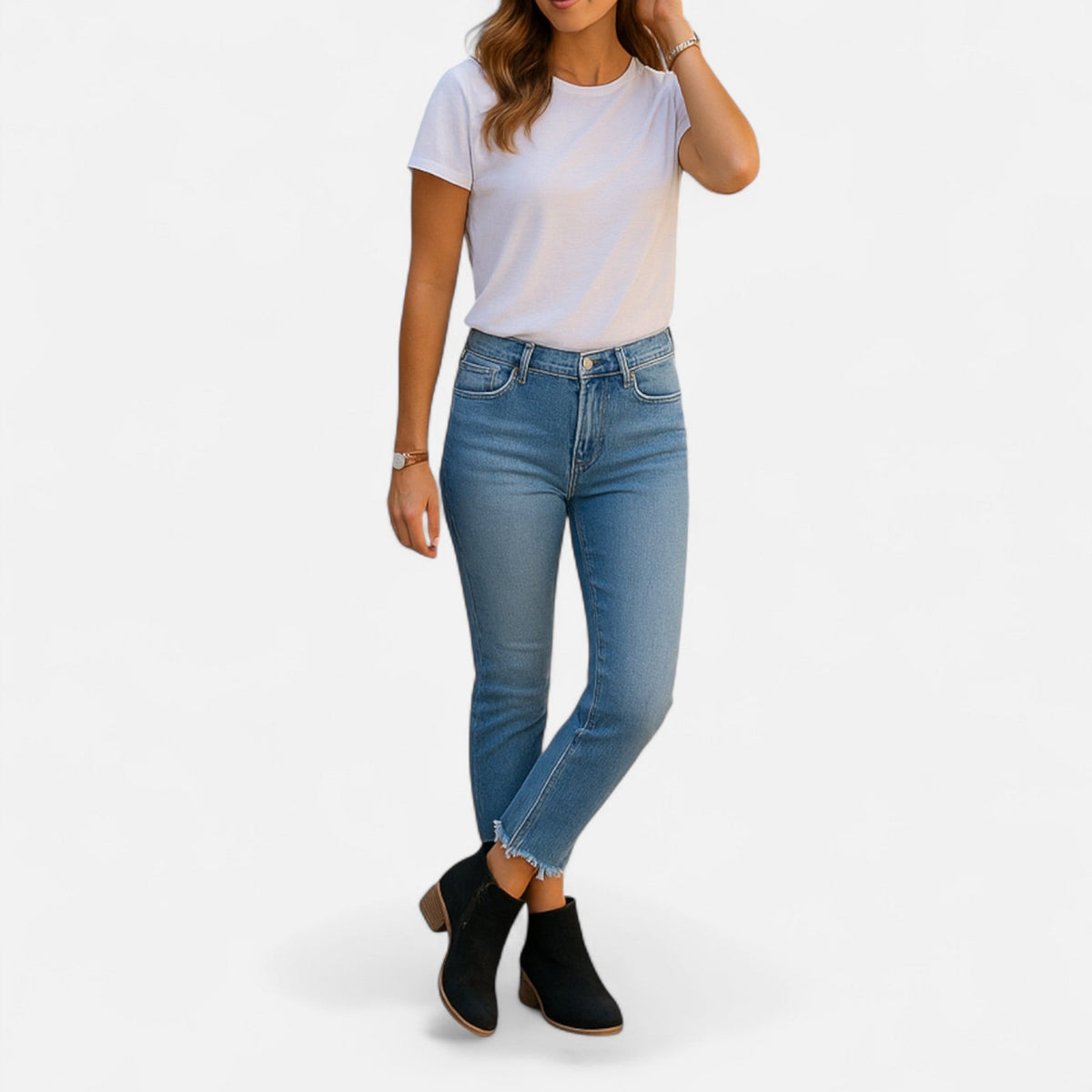 Bottines orthopédiques pour femme en véritable cuir