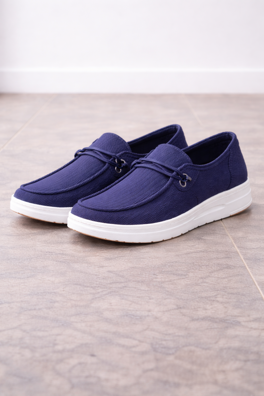 Mocassini Slip-On in Maglia da Donna con Fascia Decorativa
