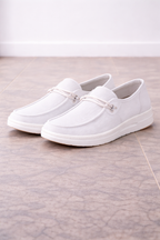 Mocassini Slip-On in Maglia da Donna con Fascia Decorativa