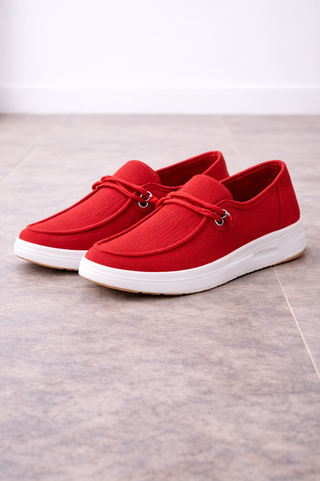 Mocassini Slip-On in Maglia da Donna con Fascia Decorativa