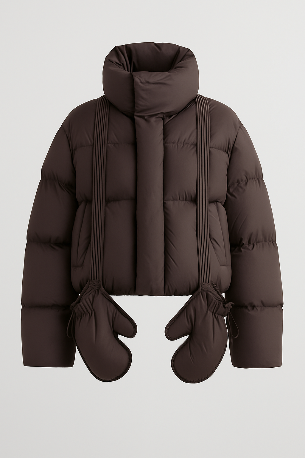 Piumino Donna Oversize con Imbottitura in Piuma