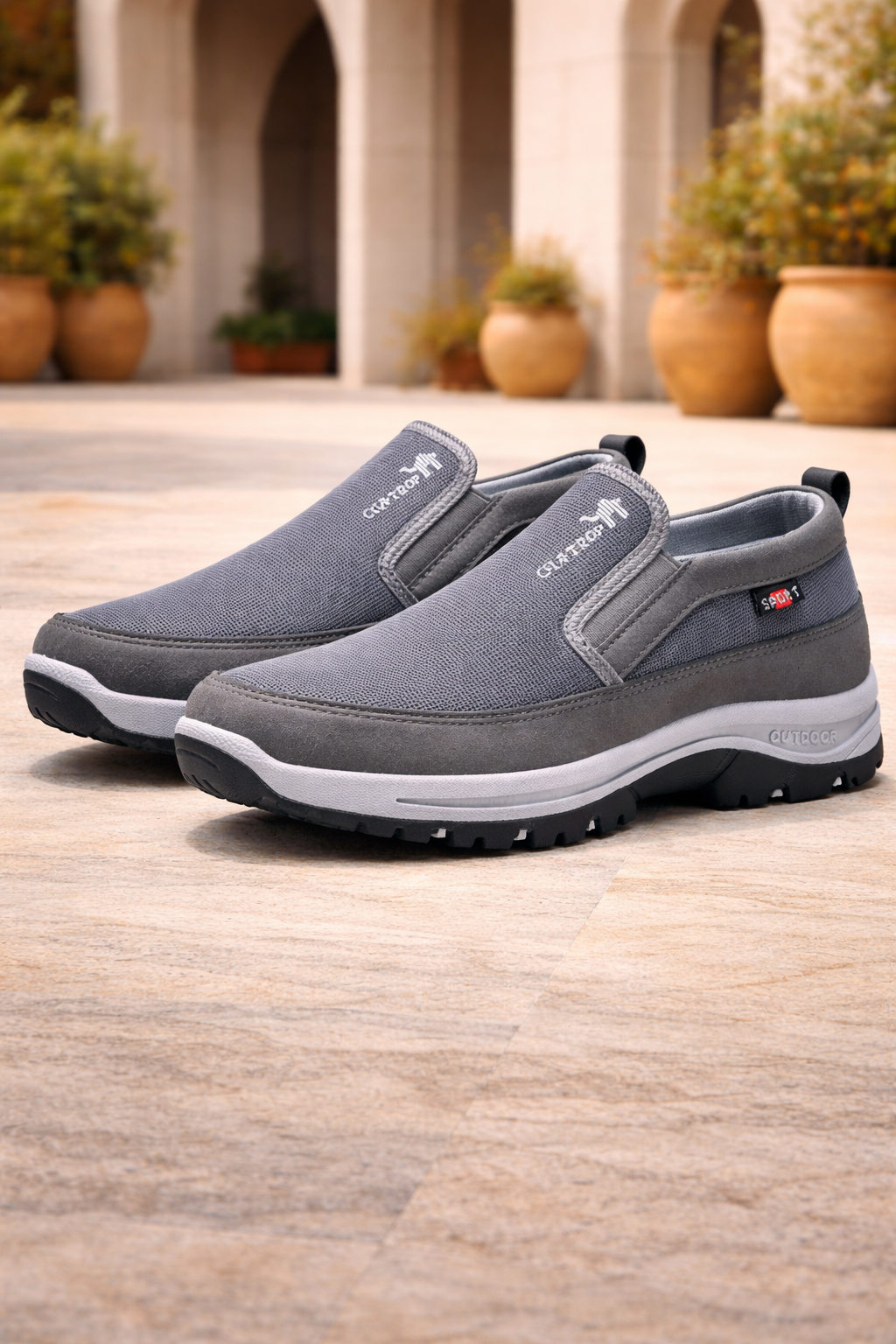 Scarpe Ortopediche Slip-On da Passeggio con Tomaia in Mesh