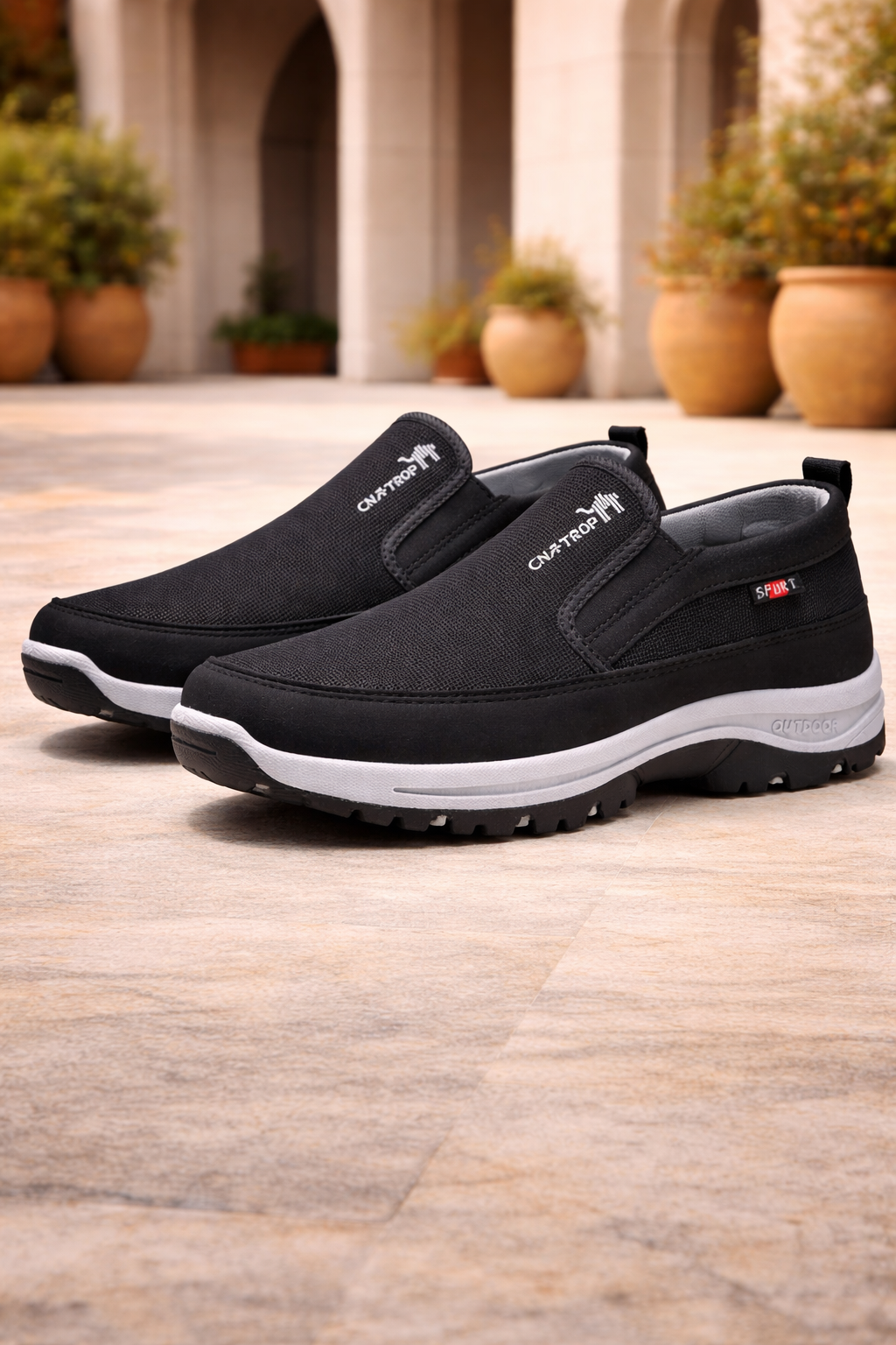Scarpe Ortopediche Slip-On da Passeggio con Tomaia in Mesh