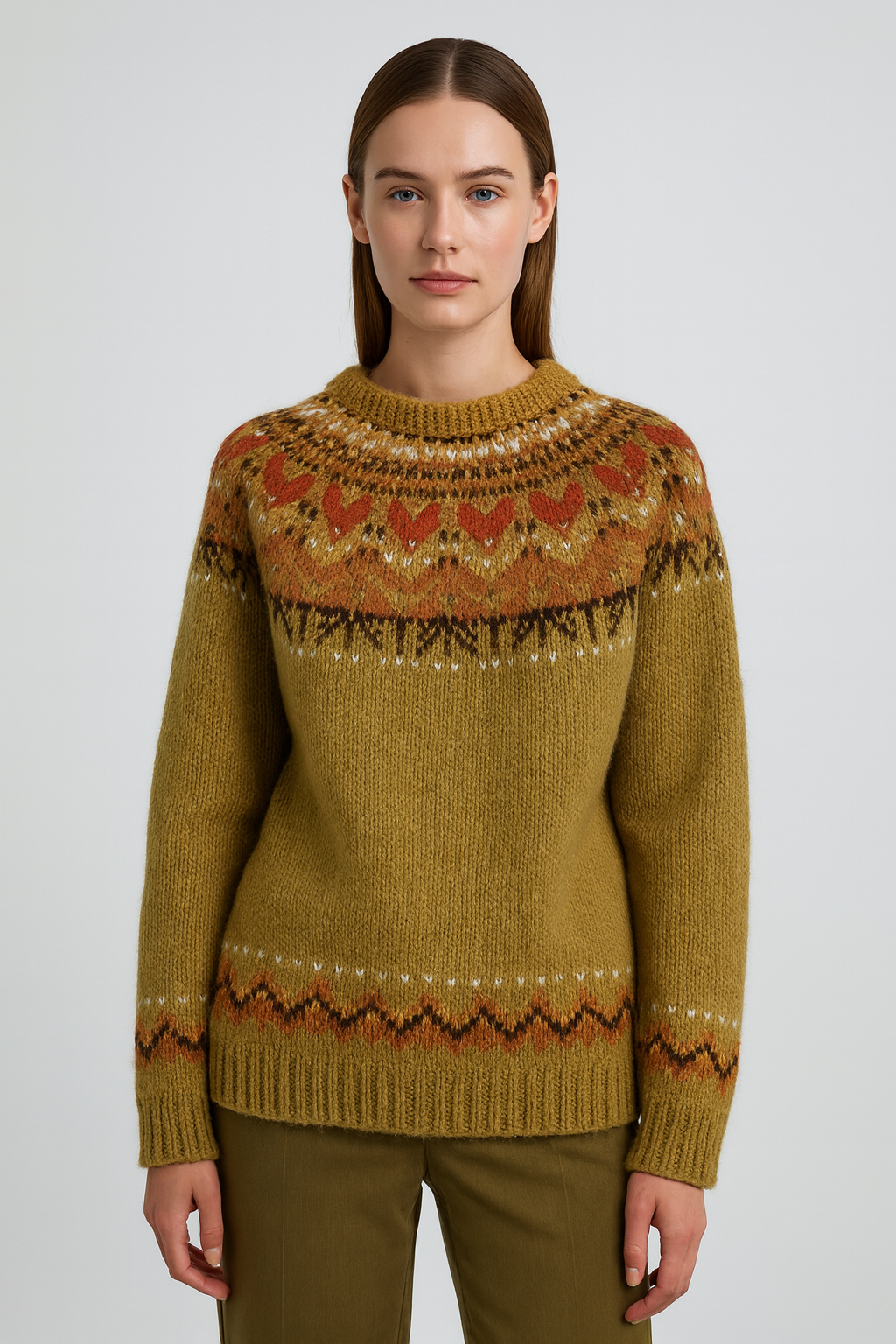 ANFINITE – Maglione in Lana a Collo Alto per Donne