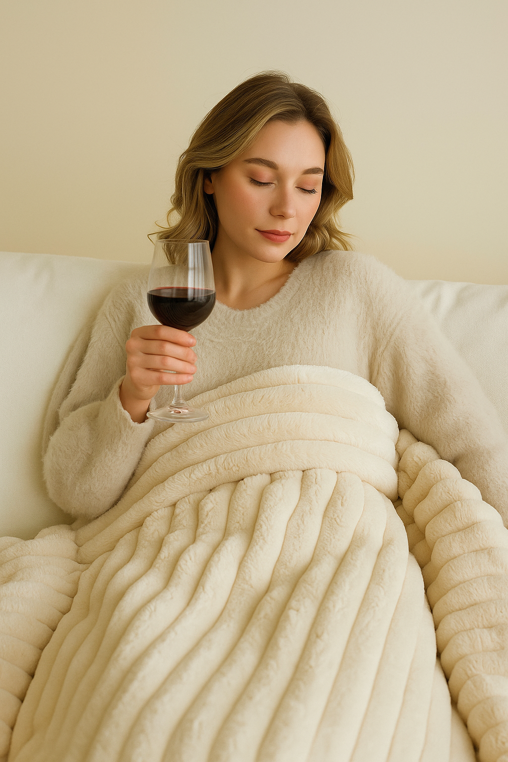 ANFINITE – Luksuriøst fluffy tæppe, super blødt og varmt