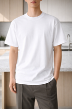 T-Shirt da Uomo ANFINITE in Cotone con Girocollo