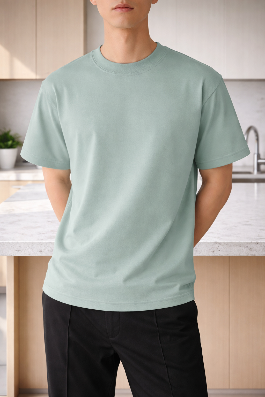 T-Shirt da Uomo ANFINITE in Cotone con Girocollo