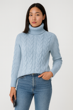 ANFINITE – Maglione Morbido a Collo Alto per Donne