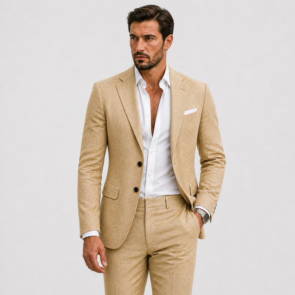 Herre Hørjakkesæt | Slim Fit & Tidløs Sommerstil