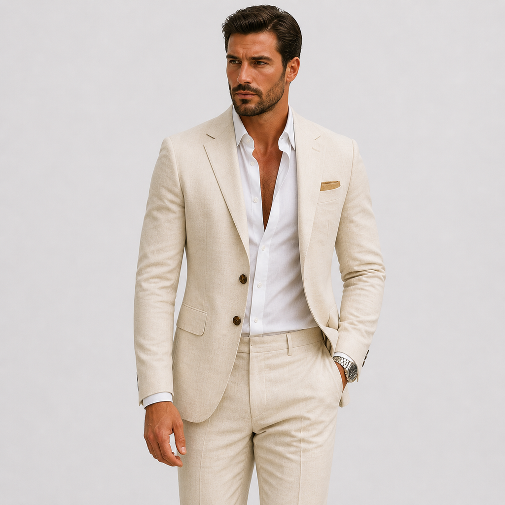 Herre Hørjakkesæt | Slim Fit & Tidløs Sommerstil