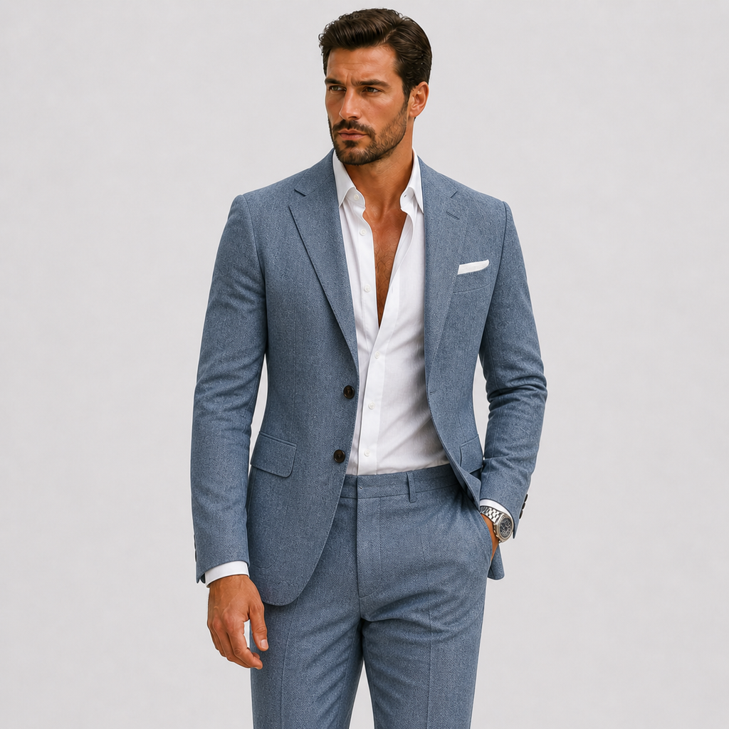 Herre Hørjakkesæt | Slim Fit & Tidløs Sommerstil