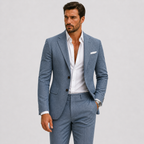 Herre Hørjakkesæt | Slim Fit & Tidløs Sommerstil