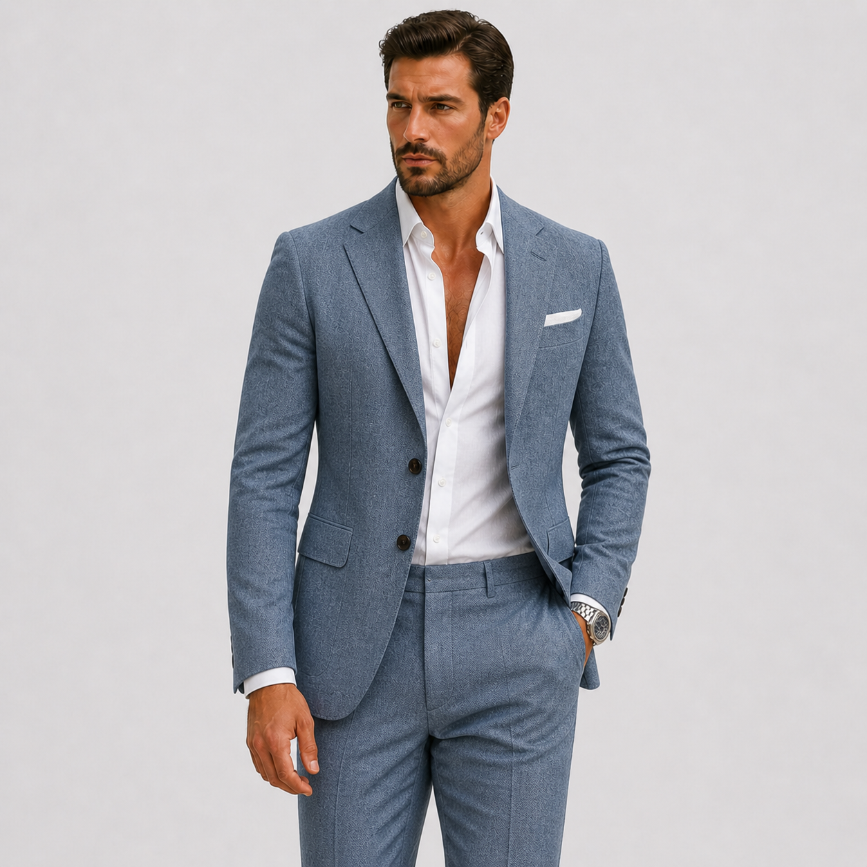 Herre Hørjakkesæt | Slim Fit & Tidløs Sommerstil