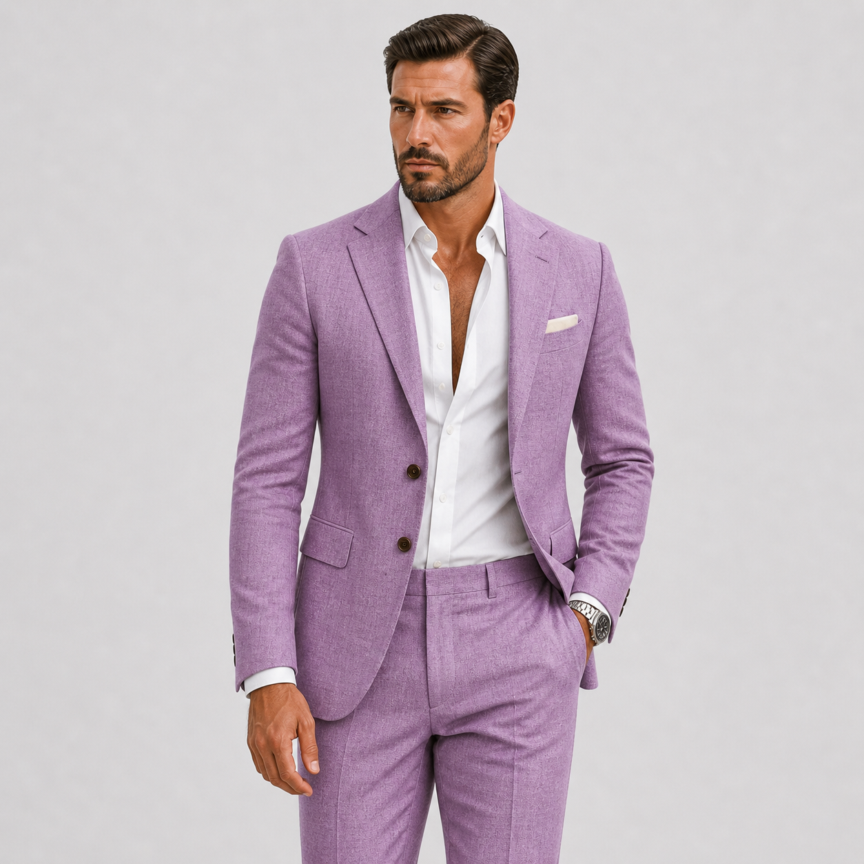 Herre Hørjakkesæt | Slim Fit & Tidløs Sommerstil