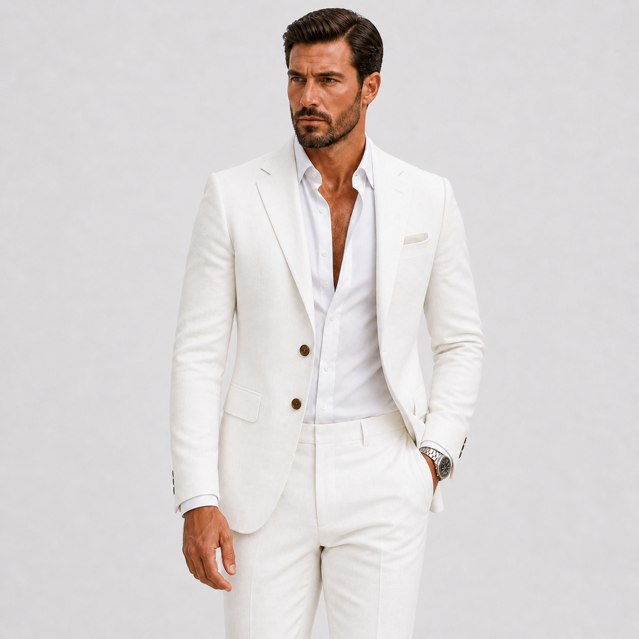 Herre Hørjakkesæt | Slim Fit & Tidløs Sommerstil