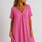Abito Lungo Elegante con Scollo a V ANFINITE Violette
