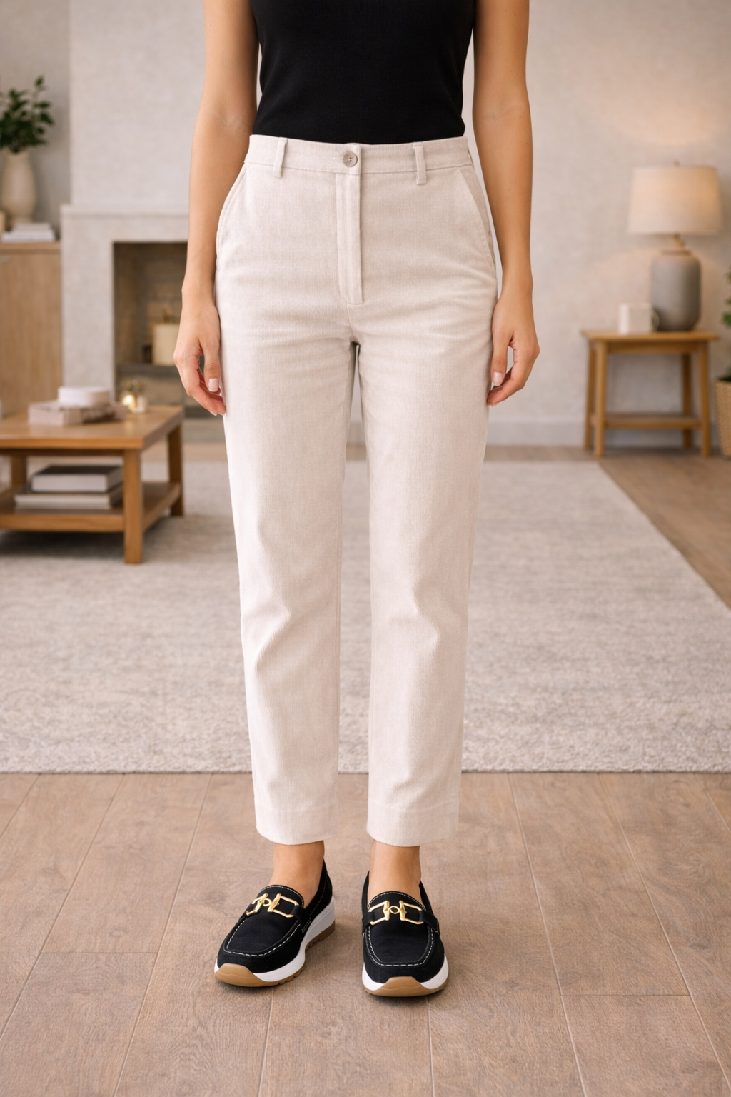 Mocassini Slip-On Effetto Camoscio con Morsetto Decorativo