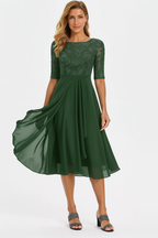 Robe midi d’été femme trapèze ANFINITE