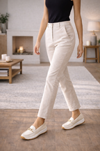Mocassini Slip-On Effetto Camoscio con Morsetto Decorativo