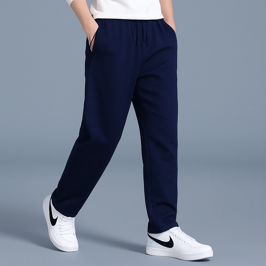 Pantalon jogger droit pour homme – Décontracté avec cordon de serrage réglable