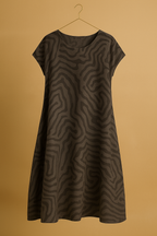 Abito Vintage – A-Linea Leggero con Maniche Femminili