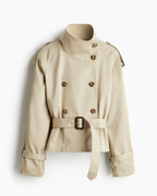 Trench Corto Donna dal Design Elegante