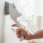 Spazzola Ergonomica per Piastrelle da Bagno con Dispenser di Sapone - Pratica ed Efficace