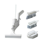 Ergonomisk Badeværelsesfliseskrubber med Sæbedispenser - Praktisk og Effektiv