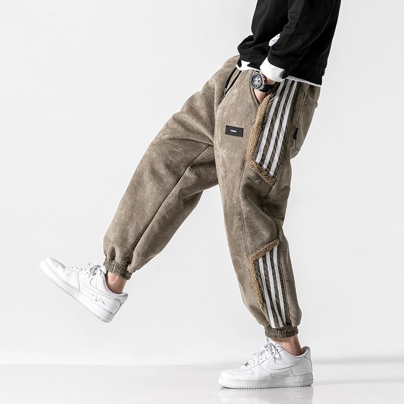 Jogger Uomo Streetwear con Dettagli a Pannelli