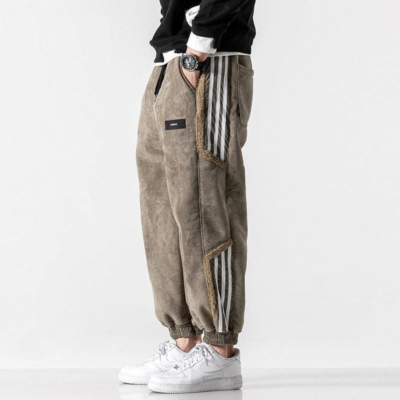 Jogger Uomo Streetwear con Dettagli a Pannelli