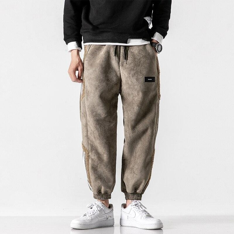 Jogger Uomo Streetwear con Dettagli a Pannelli