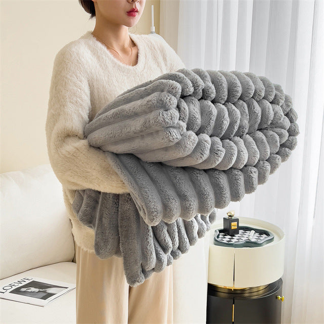 ANFINITE – Coperta fluffy lussuosa, super morbida e calda