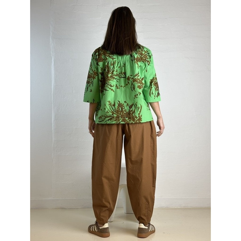 Barrel Bukser Dame Poplin Komfortstil