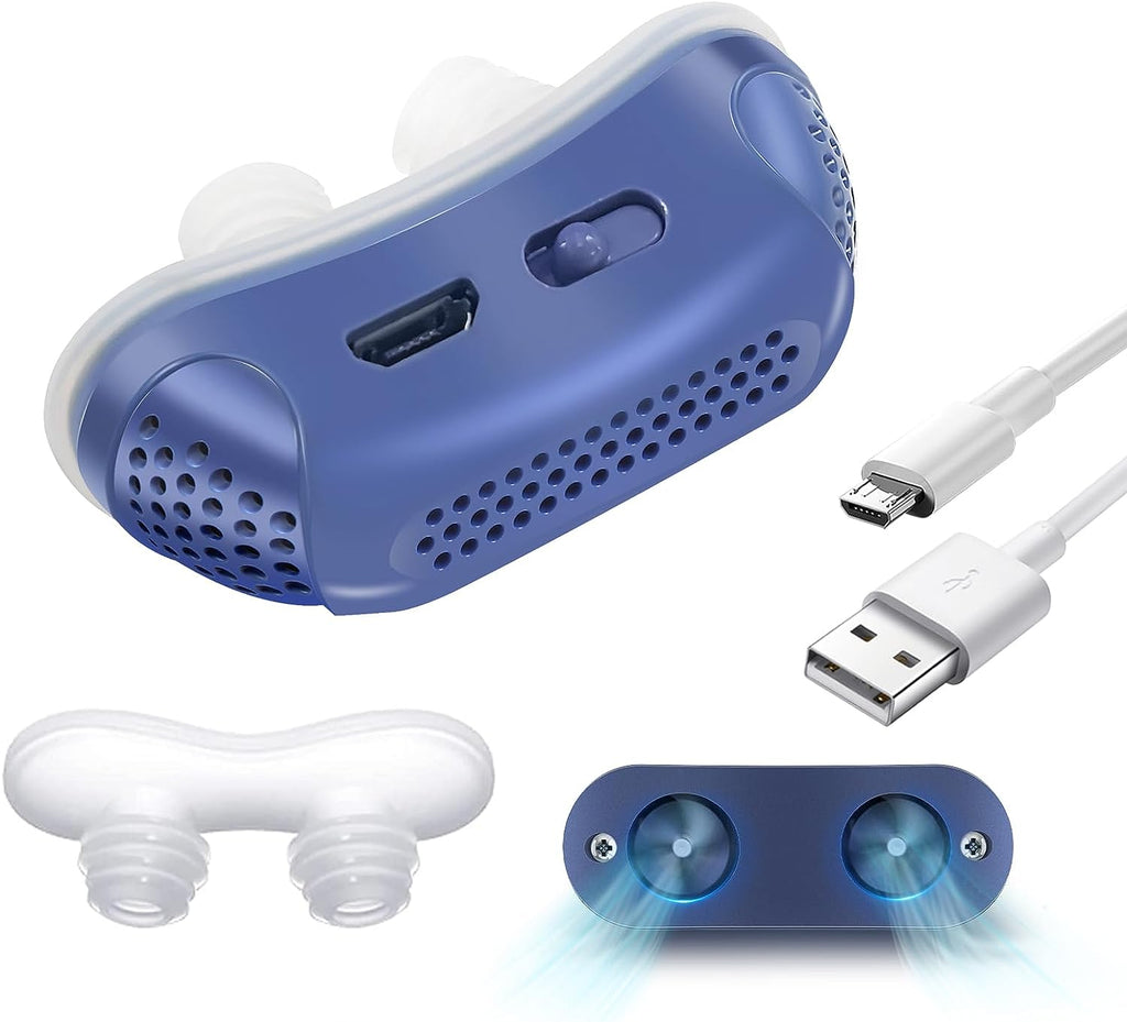 Dispositivo CPAP leggero per apnea notturna – Compatto, Silenzioso, Senza Maschera e Ricaricabile USB