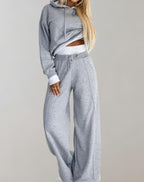 Set Donna Casual con Felpa con Cappuccio e Jogger ANFINITE