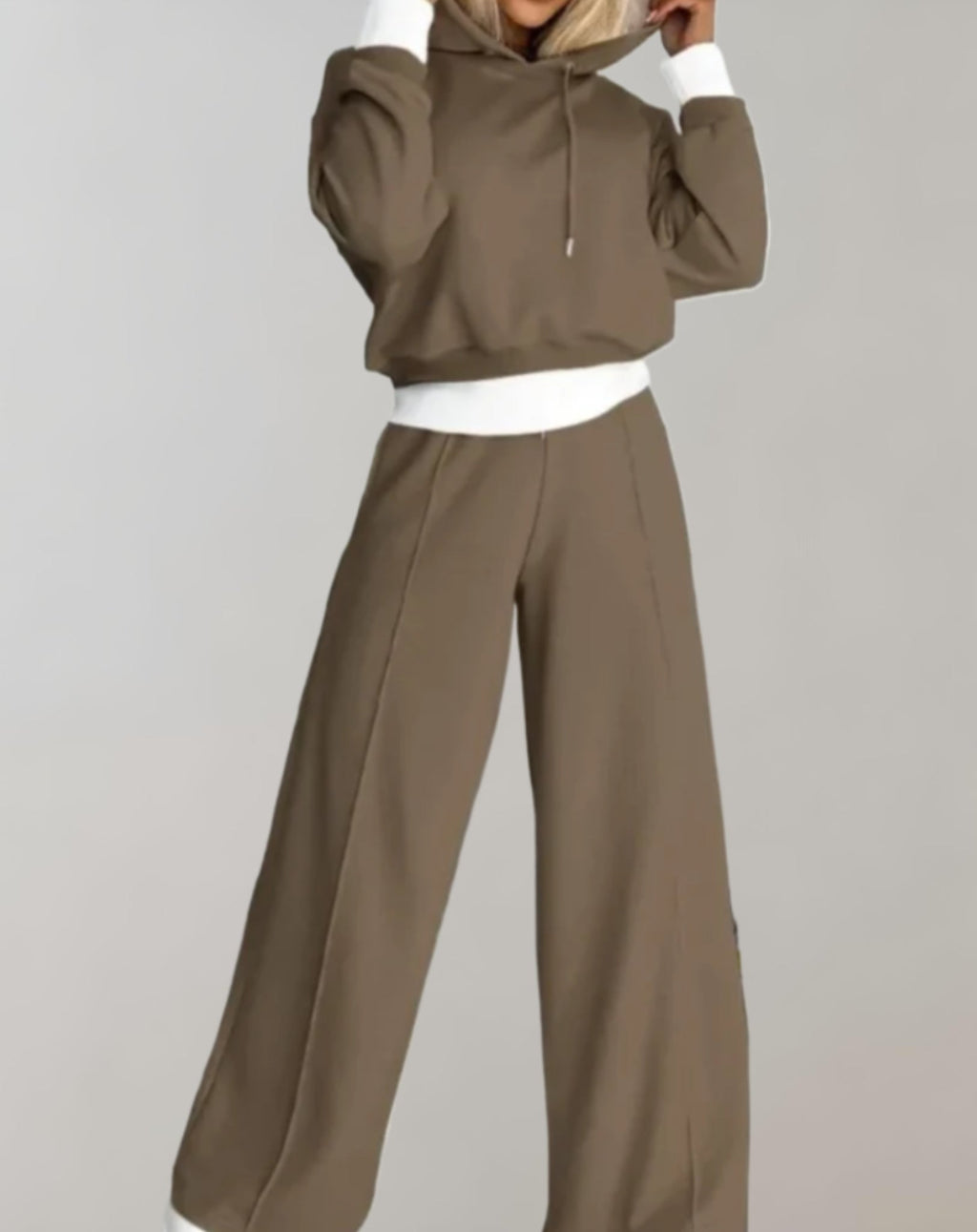 Set Donna Casual con Felpa con Cappuccio e Jogger ANFINITE