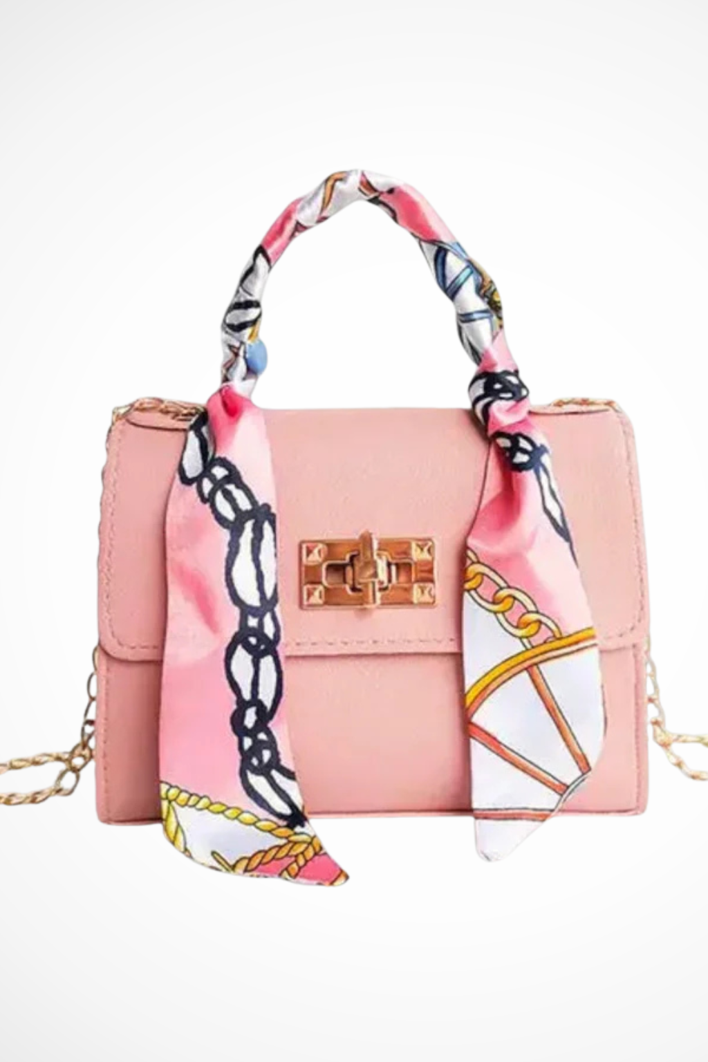Borsa Elmira con Tracolla a Catena e Forma Strutturata