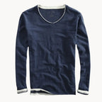 Chemise homme en coton avec détails contrastants