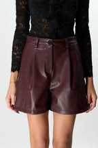 Shorts Eleonora ANFINITE in Ecopelle