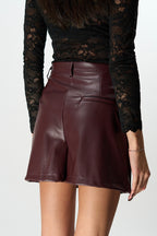 Shorts Eleonora ANFINITE in Ecopelle