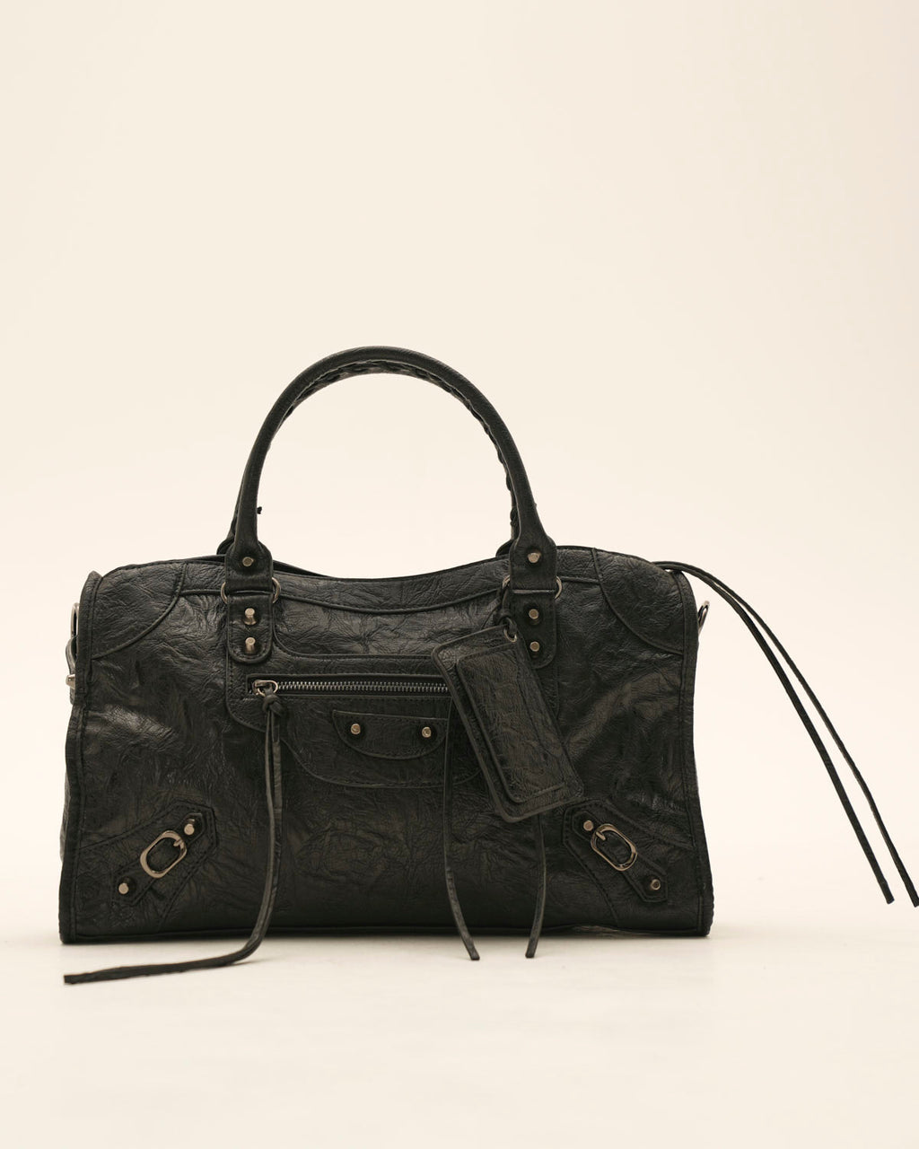 Sac fourre-tout pour femme en cuir avec fermeture éclair, compatible avec un ordinateur portable de 14"