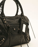 Sac fourre-tout pour femme en cuir avec fermeture éclair, compatible avec un ordinateur portable de 14"