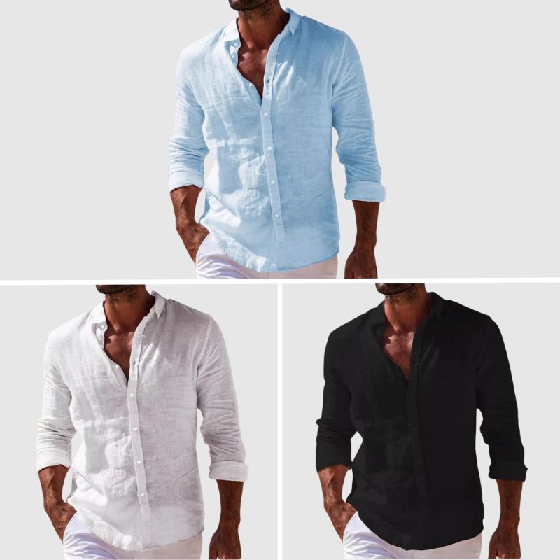 Camicia in Lino Elegante ANFINITE da Uomo