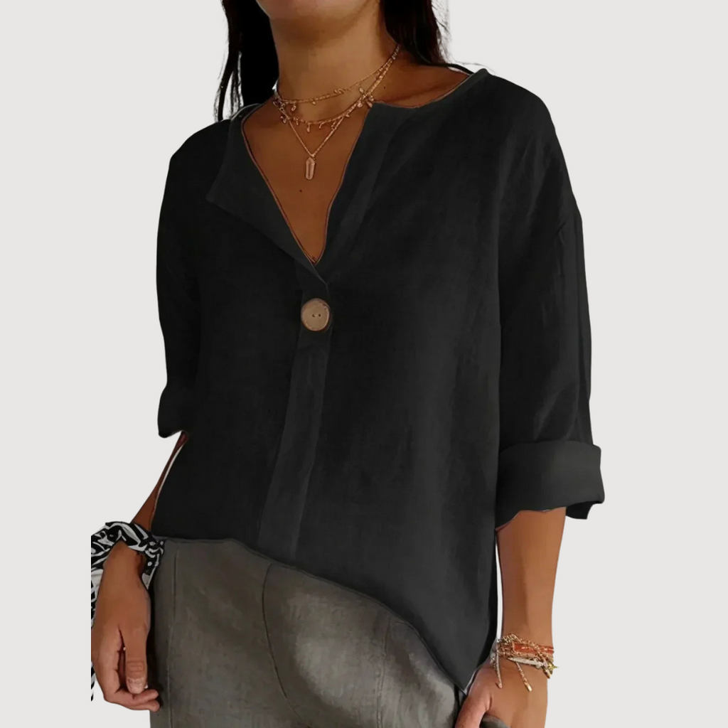 Blusa Elegante con Scollatura a V