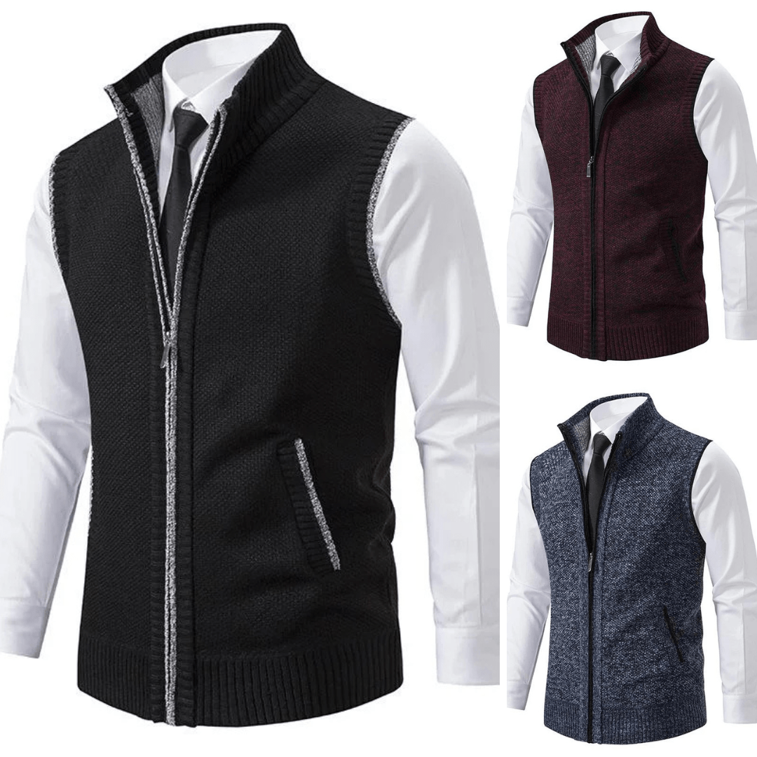 ANFINITE – Gilet da Uomo con Zip | Caldo, Leggero e Confortevole