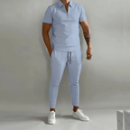 Completo Uomo Elegante con Polo e Pantaloni